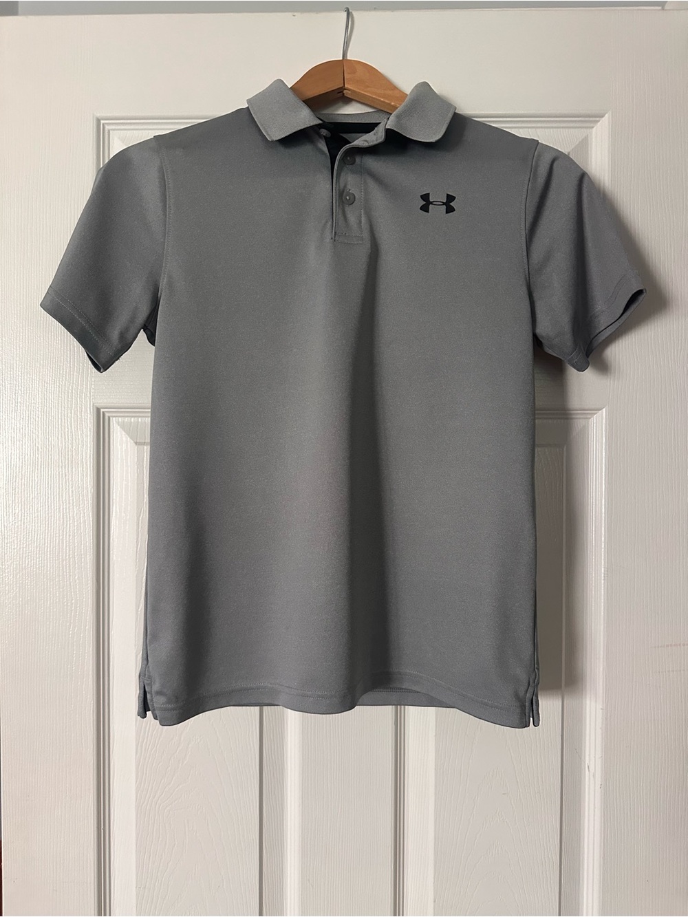 Under Armour Boy's/Youth Polo Shirt, L, Gray